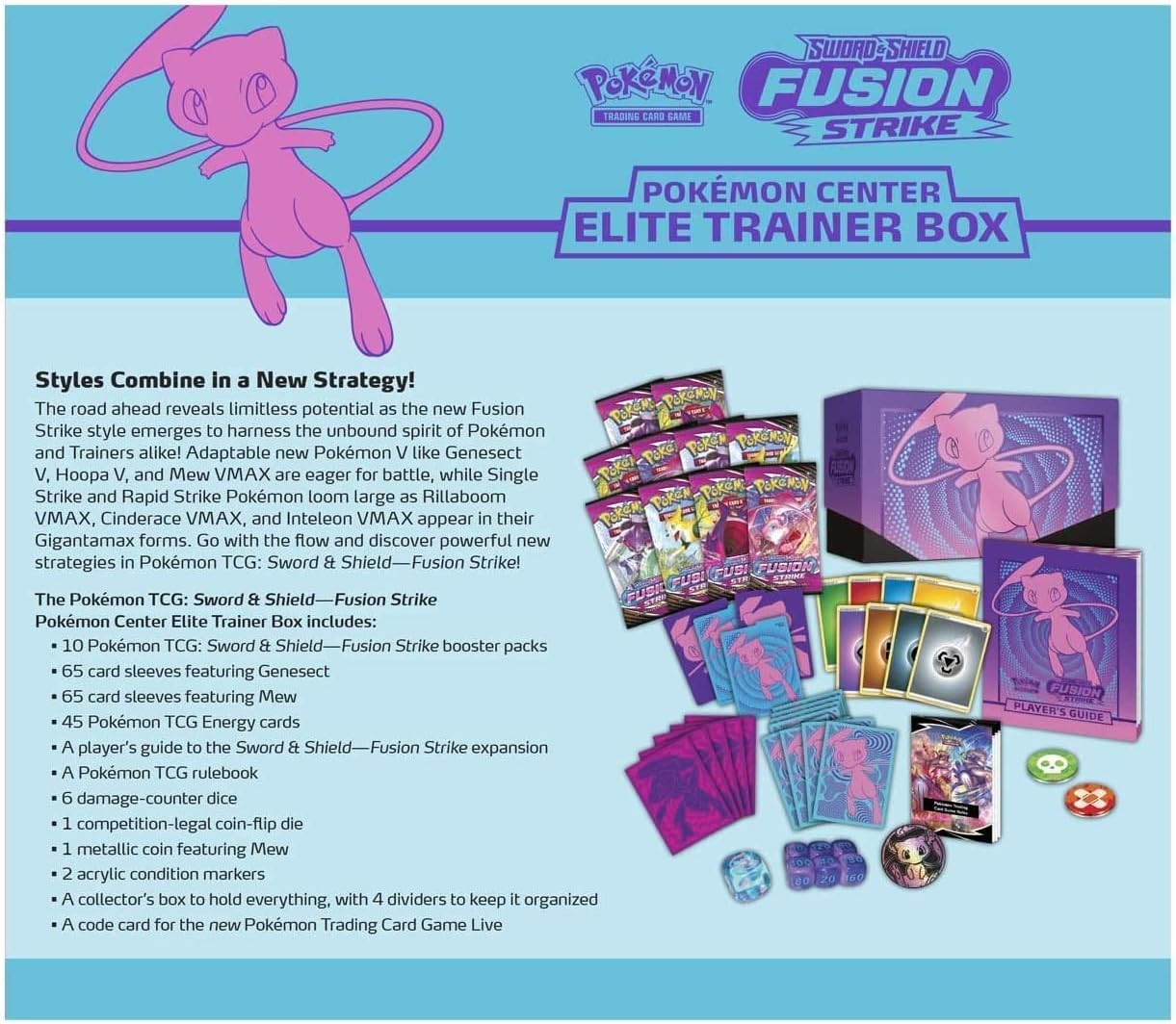 Pokemon TCG Sword & Shield Fusion Strike Elite Trainer Box