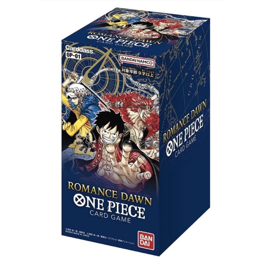 One Piece Card Game OP-01 Romance Dawn Japanese booster box with 24 packs