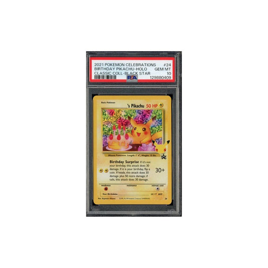 Birthday Pikachu Celebrations 24/25 Holo