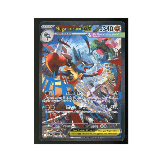Mega Lucario Ex #179 Pokemon Mega Evolution