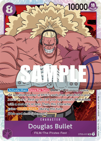 Douglas Bullet card from One Piece ST-05 FILM Edition