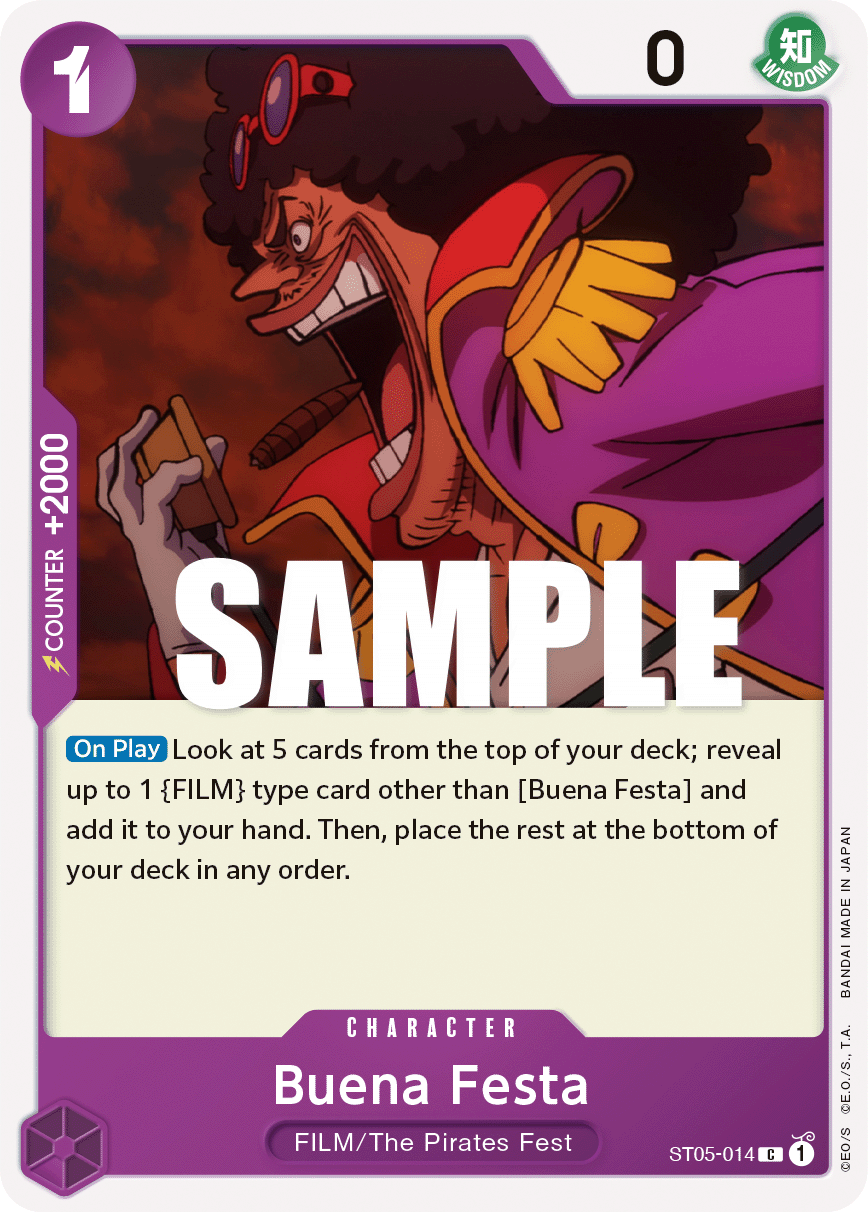 Buena Festa card from One Piece ST-05 FILM Edition