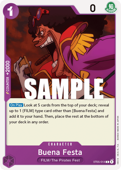 Buena Festa card from One Piece ST-05 FILM Edition